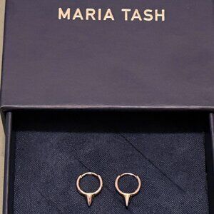 New MARIA TASH RG Short Spike Hoop Earring 6.5mm